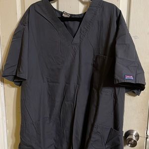 Dark gray scrub top